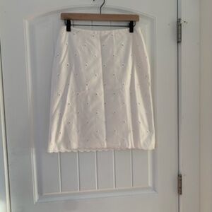 Ann Taylor white skirt